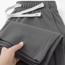Men's Deep Grey Heavyweight Casual Straight Leg Pants Versatile Spring Autumn Loose Fit Sports Sweatpants High Waist Long Tro...