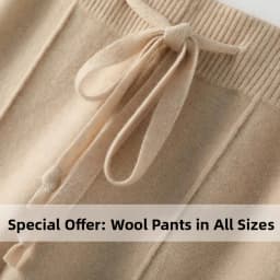 High Waist Knitted Wool Wide Leg Pants Autumn Winter Women's Loose Straight Casual Floor-Length Trousers Commute Style