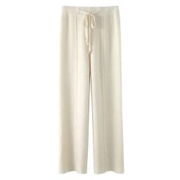 High Waist Knitted Wool Wide Leg Pants Autumn Winter Women's Loose Straight Casual Floor-Length Trousers Commute Style