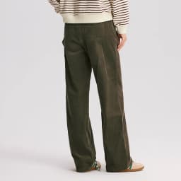 Semir Casual Pants Women Corduroy Cotton Wide Leg Trousers 2025 New Winter Vintage Workwear Style