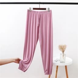 Loose Lantern Pants Women's Modal Casual Pants Summer Thin Footed Cuffed plus Size Versatile Fat MM Sports Pants High Waist L...