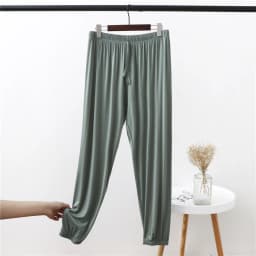 Loose Lantern Pants Women's Modal Casual Pants Summer Thin Footed Cuffed plus Size Versatile Fat MM Sports Pants High Waist L...