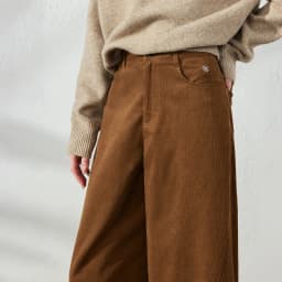 TOYOUTH Women's Corduroy Curved Pants 2026 Fall New High Waist Loose Leg Lengthening Vintage Urban Nomad