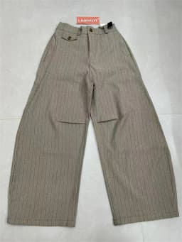 Women's Vertical Striped Commuter Style Pants Summer Vintage Trousers Cool Girl High Waisted Bottoms Female Unisex Sweatpants