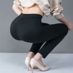 2025 Autumn Winter Casual Elegant Office Slimming Solid Color Fleecing Thick Thin Women's Pants Elastic Waist Tight Pencil Pants