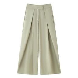 European and American 2025 autumn new women's clothing retro loose casual temperament simple pleated trousers