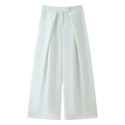 European and American 2025 autumn new women's clothing retro loose casual temperament simple pleated trousers
