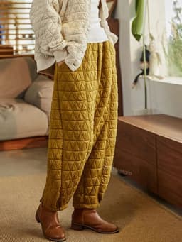 Thicken Warm Quilted Cotton Bloomers Pants Casual Winter Womens Pantalones High Waist 5xl Harem Joggers