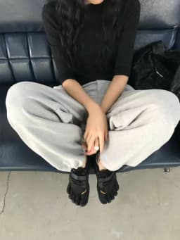 Unique SEI Korean Style Street Loose Casual Pure Color Slimming Versatile Loose Fit Shape Sweatpants High Waist Elastic Waist...