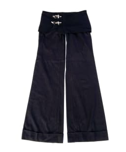 Fashionable American retro Y2K new style airplane buckle design sense suit pants high-end simple casual long pants for women emo