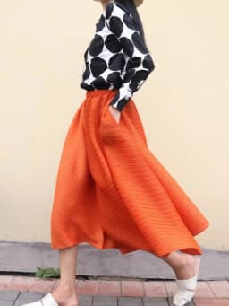 Miyake Style Pleated Culottes Irregular Skirt Pants Women Hemlines Umbrella-shaped Loose Wide-leg Pants Summer Casual Pantalos