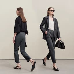Amii Women's Nine-point Pants 2026 Autumn New Commuter Thin Belt Solid Color Pants Casual Versatile Trousers For Woman 12621059