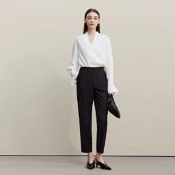 Amii Women's Nine-point Pants 2026 Autumn New Commuter Thin Belt Solid Color Pants Casual Versatile Trousers For Woman 12621059