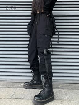 2025 New Fashion Hip Hop Cargo Pants Women Harem Pants Multi-Pocket Streetwear Casual Woman Pant S-3XL
