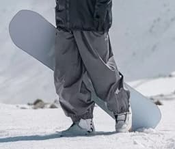 Ski Pants Men's Women's Single Board Waterproof Loose Fit Wear Resistant Professional Double Board Ski Pants