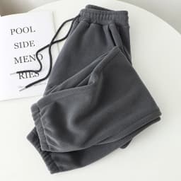 Winter Pants Women Unisex Loose Wide Leg Sweatpants High Waist Drawstring Comfortable Straight Baggy Sweatpants