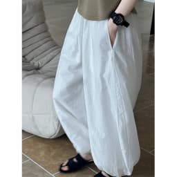 Oversized Bloomers 2025 New Summer Elegant Fashion Women Lantern Pants Casual Loose Breathable Cotton Wide Leg Pants