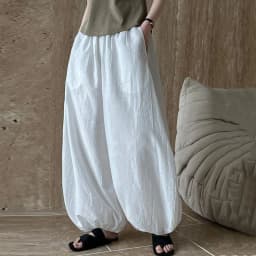 Oversized Bloomers 2025 New Summer Elegant Fashion Women Lantern Pants Casual Loose Breathable Cotton Wide Leg Pants