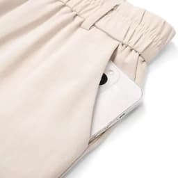 Casual Elastic Waist Straight Suit Pants Women Summer Thin Ice Silk Wide Leg Pants Office Ladies All-Match Solid Linen Trousers