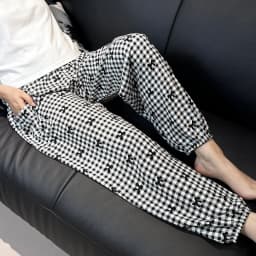 Cool Summer New Silk Cotton Spwear Loose Women's Wide Leg Pants Home Wear Floral Print Heat Resistant Comfortable Casual T...
