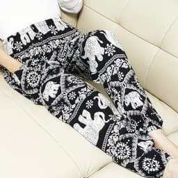 Cool Summer New Silk Cotton Spwear Loose Women's Wide Leg Pants Home Wear Floral Print Heat Resistant Comfortable Casual T...