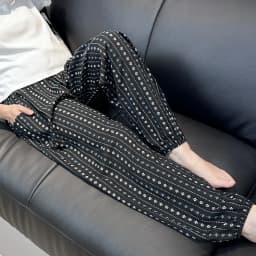 Cool Summer New Silk Cotton Spwear Loose Women's Wide Leg Pants Home Wear Floral Print Heat Resistant Comfortable Casual T...