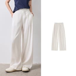 TOYOUTH Women Wide Leg Pants Summer 2026 Textured 3D Pleated Design Hip Covering Loose Breathable Comfortable Casual Daily Style