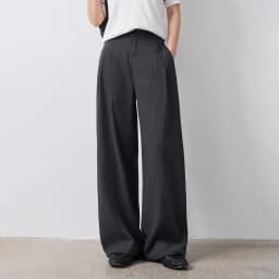 TOYOUTH Women Wide Leg Pants Summer 2026 Textured 3D Pleated Design Hip Covering Loose Breathable Comfortable Casual Daily Style