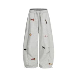 Dachshund-Embroidery-Sweatpants-Loose-Casual-Joggers-Wide-Leg-Couple-Streetwear-Fun-Fashion-Comfortable-Pants-baggy-sweatpants