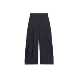 Casual Striped Loose Pants Women High Waist Pleated Straight Long Wide Leg Trousers Female 2026 Autumn Fashion Lady Bottoms