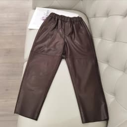 Genuine Leather Harem Pants Women's Real Sheepskin Trousers High Waist Women Pants 2026 New Elastic Waist Streetwear