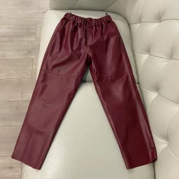 Genuine Leather Harem Pants Women's Real Sheepskin Trousers High Waist Women Pants 2026 New Elastic Waist Streetwear