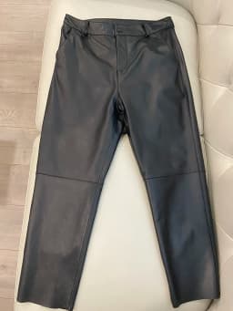 Cargo Pants Women 2026 New Korean Fashion Spring Autumn Genuine Leather Trousers Women Streetwear