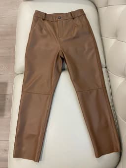 Cargo Pants Women 2026 New Korean Fashion Spring Autumn Genuine Leather Trousers Women Streetwear