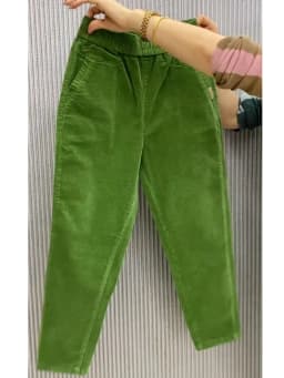Fashionable Corduroy Casual Pants Women's High Waist Harlan Slimming Spring Autumn New Style All-Match Small Footed Sports Pants