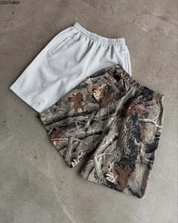 Stretch Letter Print Shorts Pocket Zipper Jogging American Retro Wide Leg Sweatpants Loose Hip Hop Streetwear Summer Sweatpants