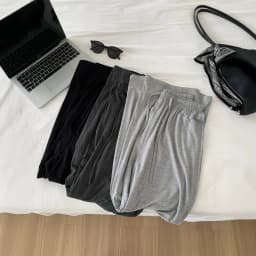 Drapey Straight-leg Pant For Women, Slimming High-waisted Wide-leg Casual Pants, Summer Floor-length Walking Pants