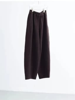 Women's Knitted Wool Pants, Elastic Waist Casual Wide-Leg Pants, Autumn and Winter Style 2026