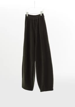 Women's Knitted Wool Pants, Elastic Waist Casual Wide-Leg Pants, Autumn and Winter Style 2026