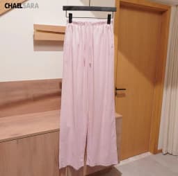 Spring Summer High Quality Women Fashion Drawstring Linen Blend Straight Pants 2026 New Casual Pocket Solid Trousers Ladies
