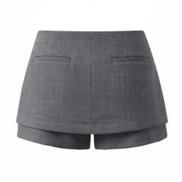 Fashionable Versatile JNLEAOG Autumn New Women's Suit A-Line Skirt Pants Split Design Polyester Fiber Short Pants