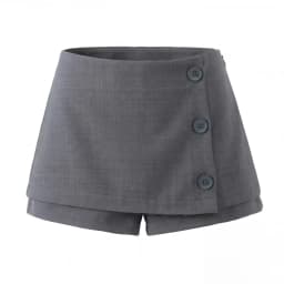 Fashionable Versatile JNLEAOG Autumn New Women's Suit A-Line Skirt Pants Split Design Polyester Fiber Short Pants