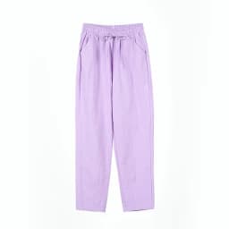 Women Pants Spring Autumn Ankle Length Casual Straight Pencil Solid Elastic Waist Harem Girls Pants Thin Cotton Linen Trousers