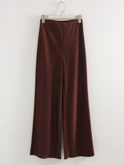 Women Straight Leg Satin Pants For Summer Elastic Waist Black Silk Trousers Luxury Office Wears For Ladies Wide Leg Pants Satin