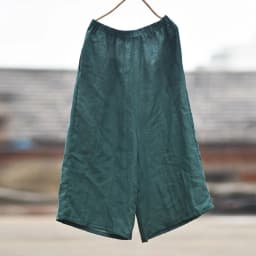 Johnature High Quality Women Ramie Wide Leg Pants Loose Elastic Waist Solid Color 2025 New Summer Casual Female Pants