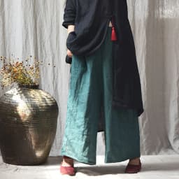 Johnature High Quality Women Ramie Wide Leg Pants Loose Elastic Waist Solid Color 2025 New Summer Casual Female Pants