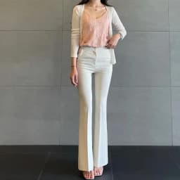 High Waist Flared Casual Pants Long Legs Effectively Slimming Versatile Micro Flare Loose Fit Trousers for Women