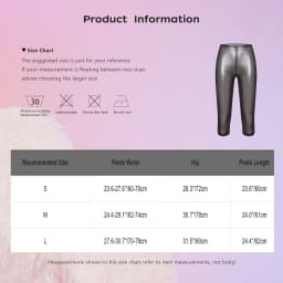 Women Fashion Translucent Shiny Shorts Capri Pants Summer Trend Elastic Waist Tights Streetwear Nightclub Rave Party Clubwear