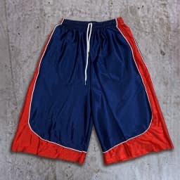 Y2K American Retro Shorts Men Women Color Matching Sports New Cropped Pants Shorts Casual Basketball Shorts Unisex Street Wear