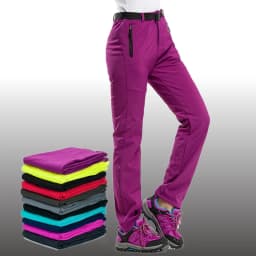 Women's Winter Thick Fleece Warm Pants Outdoor Softshell Sport Long Trousers Hiking Trekking Ski Waterproof Pants Plus Size 3XL